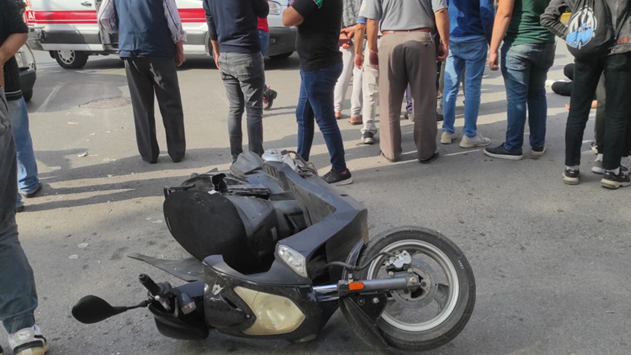 Nazilli'de otomobille motosikletin çarpışması sonucu 2 kişi yaralandı
