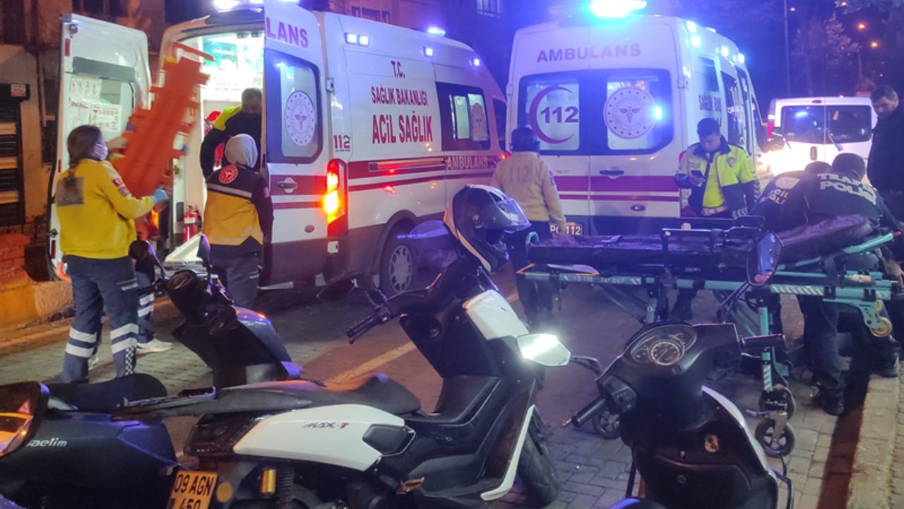 Aydın'da iki motosikletin çarpışması sonucu 3 kişi yaralandı