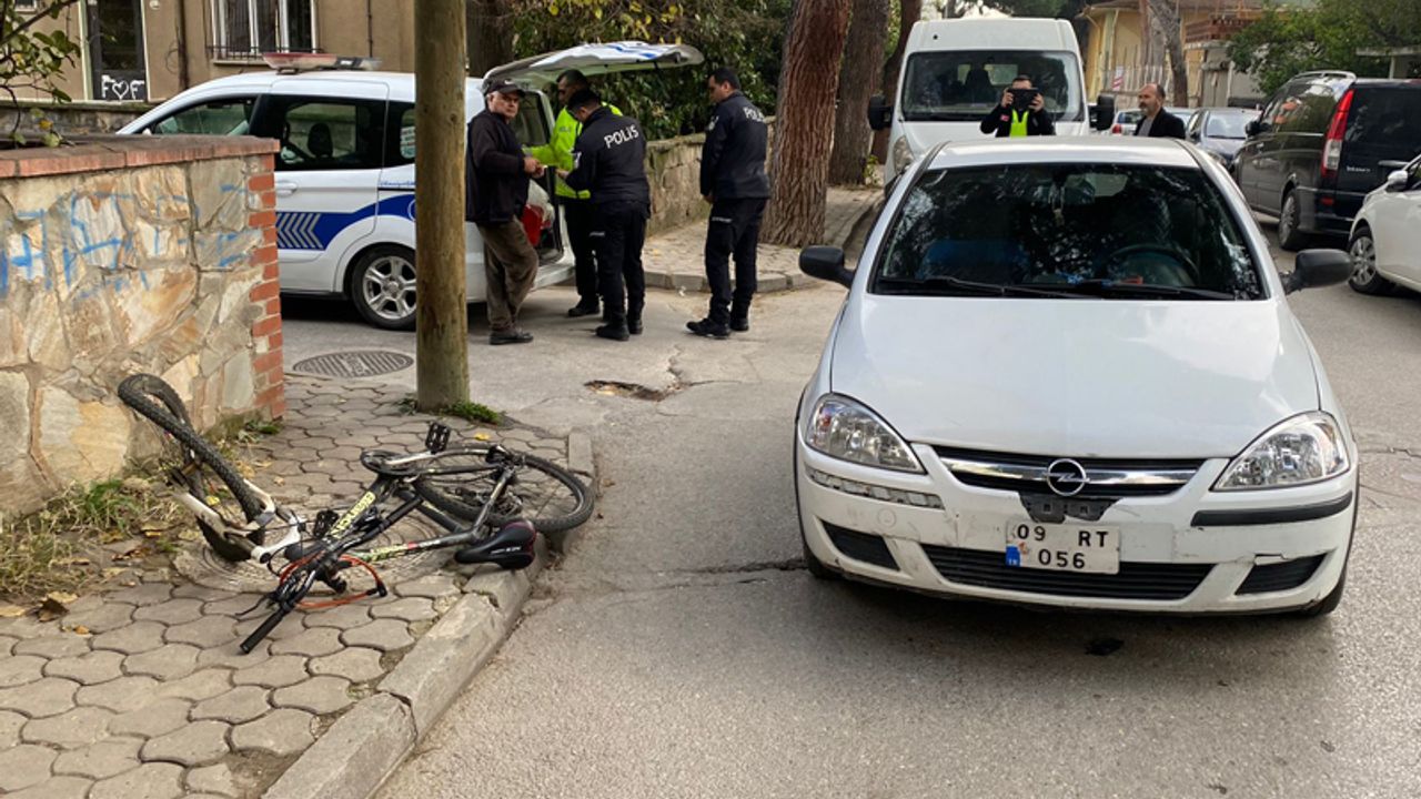 Nazilli’de otomobille bisiklet çarpıştı