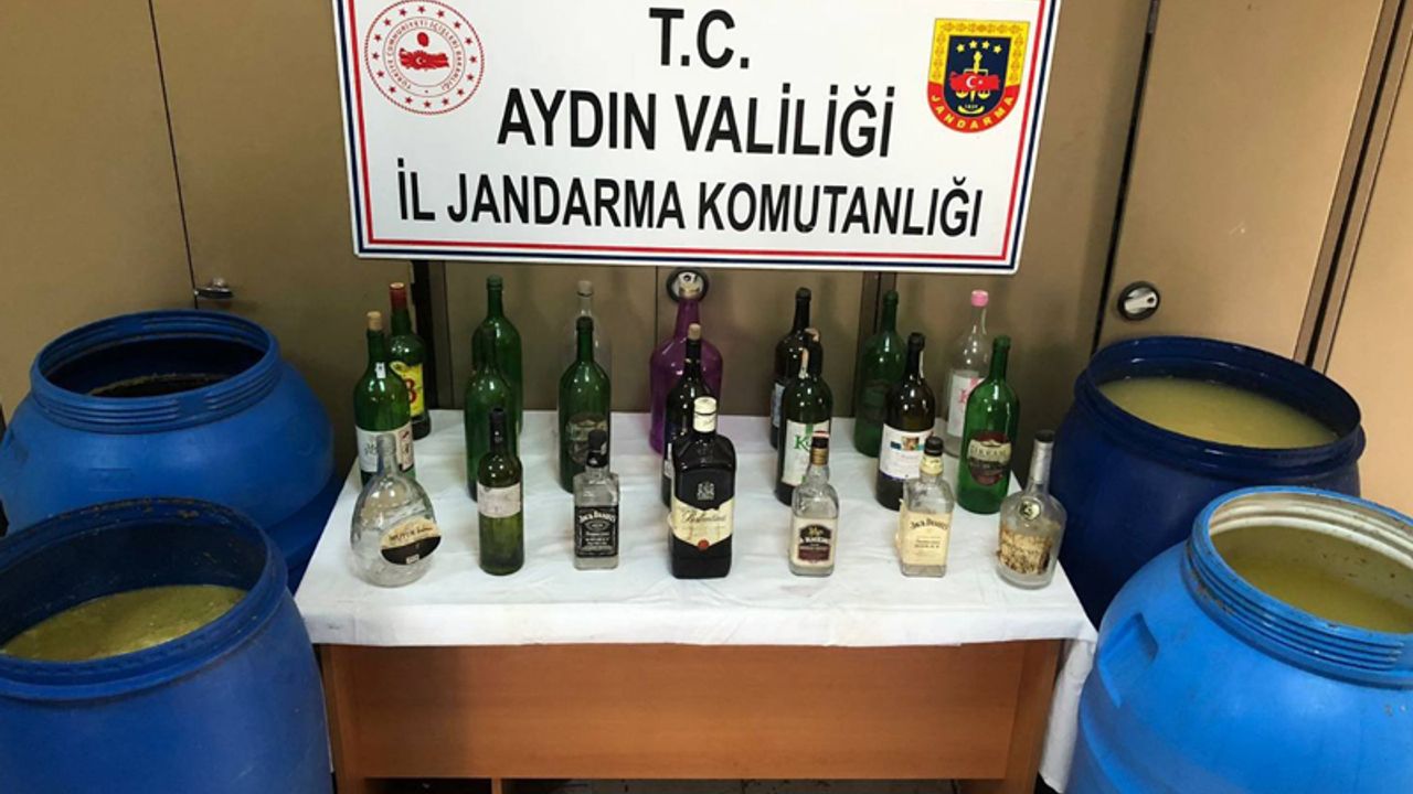 Aydın'da sahte şarap operasyonu