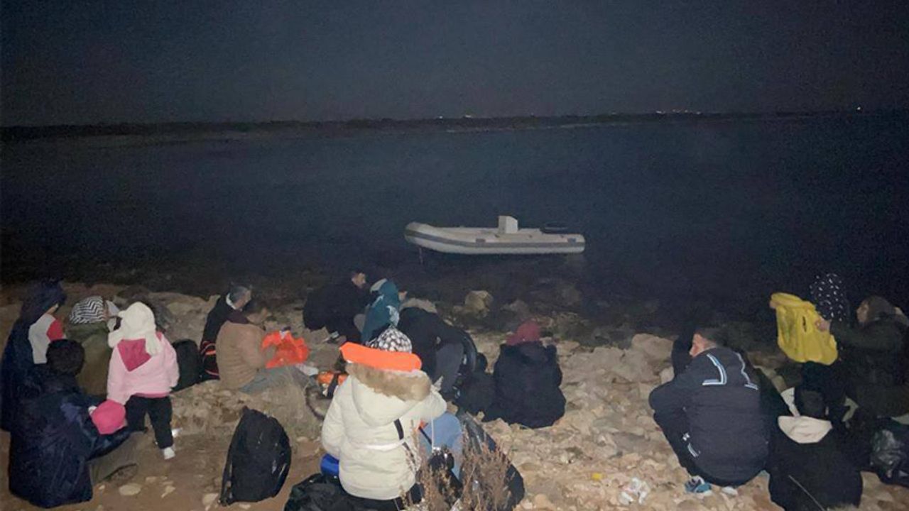 Didim'de 37 düzensiz göçmen yakalandı