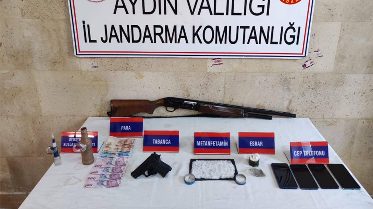 Aydın'da uyuşturucu operasyonunda yakalanan 4 zanlı tutuklandı