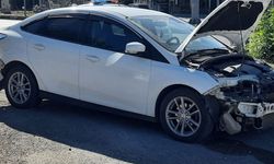 Aydın’daki kazada otomobil hurdaya döndü