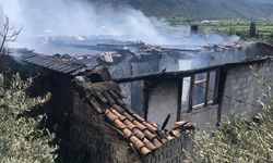Çine’de çıkan yangında ev kül oldu