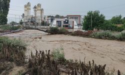 İncirliova'da evleri su bastı