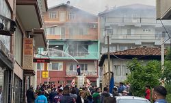 Aydın'da tüp patlayan evde yangın