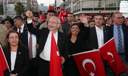 CHP Genel Başkanı Kılıçdaroğlu, Aydın'da kortej yürüyüşüne katıldı