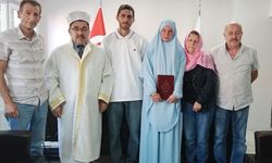 Alman vatandaşı Aydın'da Müslüman oldu