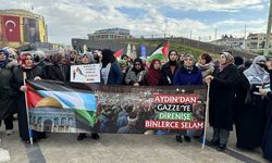 Aydın'da İsrail'in Gazze'ye yönelik saldırıları protesto edildi