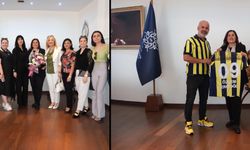 Girişimci Kadınlar Platformu’ndan ve Fenerbahçeliler Derneği’nden Başkan Çerçioğlu’na ziyaret