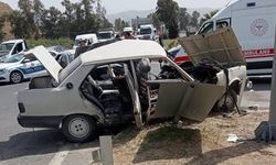 Aydın’da iki otomobilin çarpıştığı kazada 4’ü ağır 6 kişi yaralandı