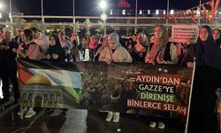 Aydın'da Filistin'e destek açıklaması