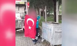 Türk bayrağını çöpe atıp kendileri bulmuş gibi yapan 2 belediye işçisine dava