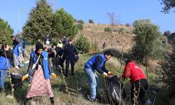 Aydın'da jandarma ve gönüllülerden çevre temizliği