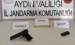 Aydın'da ruhsatsız tabanca ele geçirildi