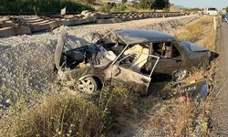 Aydın’da otomobil takla attı