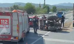 Aydın’da traktör devrildi