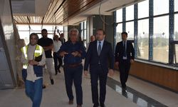 İl Sağlık Müdürü Şenkul, Şehir Hastanesi inşaatında incelemelerde bulundu