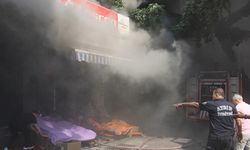 Aydın'daki yangın çarşıyı dumanla kapladı