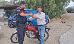 Bozdoğan'da çalıştı motosiklet ruhsat sahibine teslim edildi