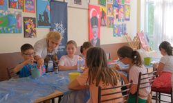 Aydınlı çocuklar sanatsal tasarımla tanışıyor