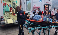 Aydın’da kamyonet uçuruma yuvarlandı 1’i ağır 3 yaralı