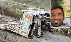 Kontrolden çıkan kamyon tali yola uçtu: 1 ölü, 1 yaralı