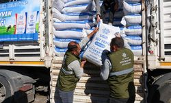 Büyükşehir Belediyesi’nin küçük üreticilere yem destekleri devam ediyor