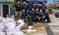 Kuşadası’nda 200 kilogram atık toplandı