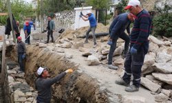 Bozdoğan’da taş duvar örme işi tamamlandı