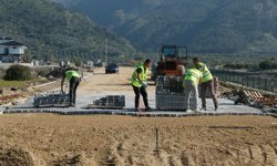 Büyükşehir’den Buharkent’te yol yapım çalışması