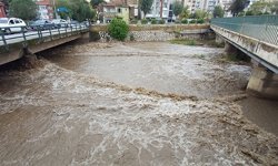 Tabakhane Deresi'nde sular yükseldi