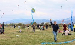 Aydın'da uçurtmalar gökyüzünü renklendirdi