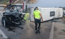 Aydın’da otomobille minibüs çarpıştı: 10 yaralı