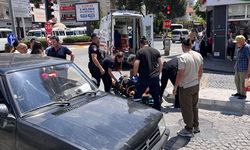 Yaya geçidinde korkutan kaza