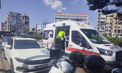 Aydın’da motosiklet sürücüsü yola savruldu