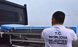 İncirliova Belediyesi'nden iki aileye hasta yatağı desteği