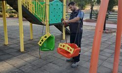 Didim Belediyesi parklarda bakım ve onarım çalışmalarını sürdürüyor