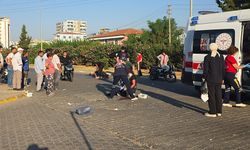 Nazilli'de feci kaza kamerada: 2 ağır yaralı