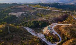 Kuşadası'nda Toskana'yı andıran vadiler atıklarla doluyor