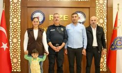 Minik Doruk’a Rize Emniyet Müdürü’nden destek