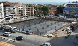 İncirliova’da meydan ve yeraltı otoparkı projesi yükseliyor