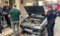 Aydın’da otomobil yangını