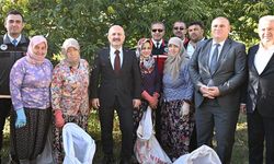 Vali Varol kestane hasadında üreticilerle bir araya geldi