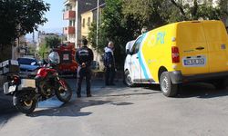 Para taşıyan PTT aracında yangın paniği