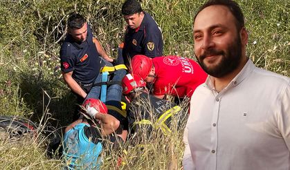 AK Partili eski başkan uçurumdan uçtu