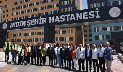 Aydın Şehir Hastanesi’nde son durum yerinde incelendi