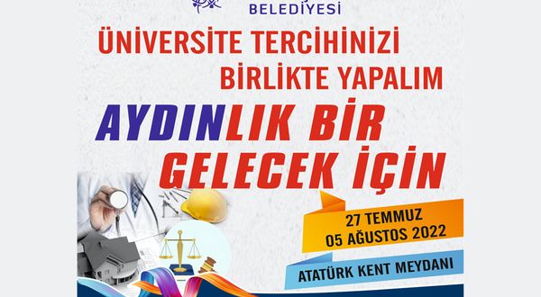 Tercih tırı gençler için Atatürk Kent Meydanı’nda