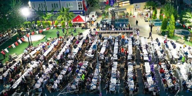 Köşk Belediyesi 3 bin kişilik iftar yemeği düzenledi