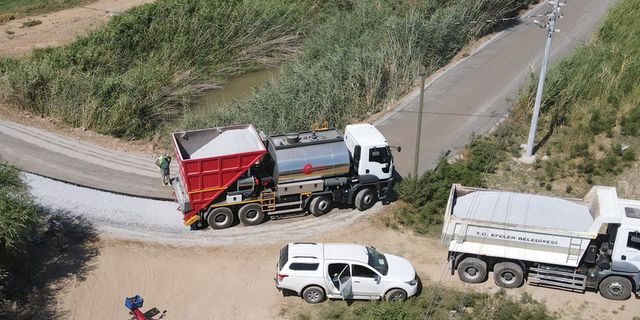 Efeler’de köy yolları dahi asfaltlanıyor